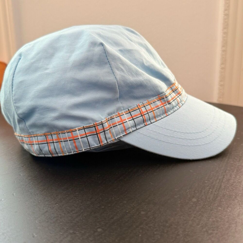 Nike Golf Women's Sport Cadet Hat Light Blue Plaid Cap One Size Y2K Style